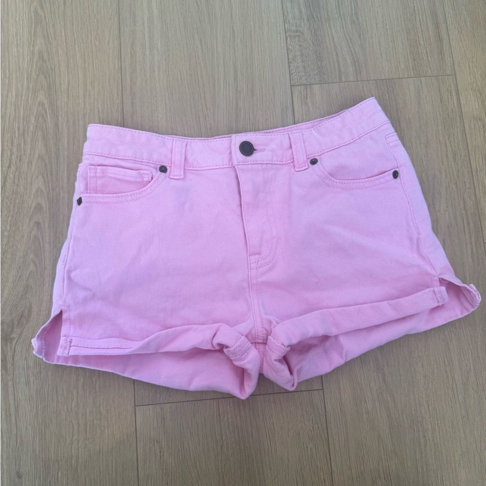 Copper Key Pink Jean Shorts